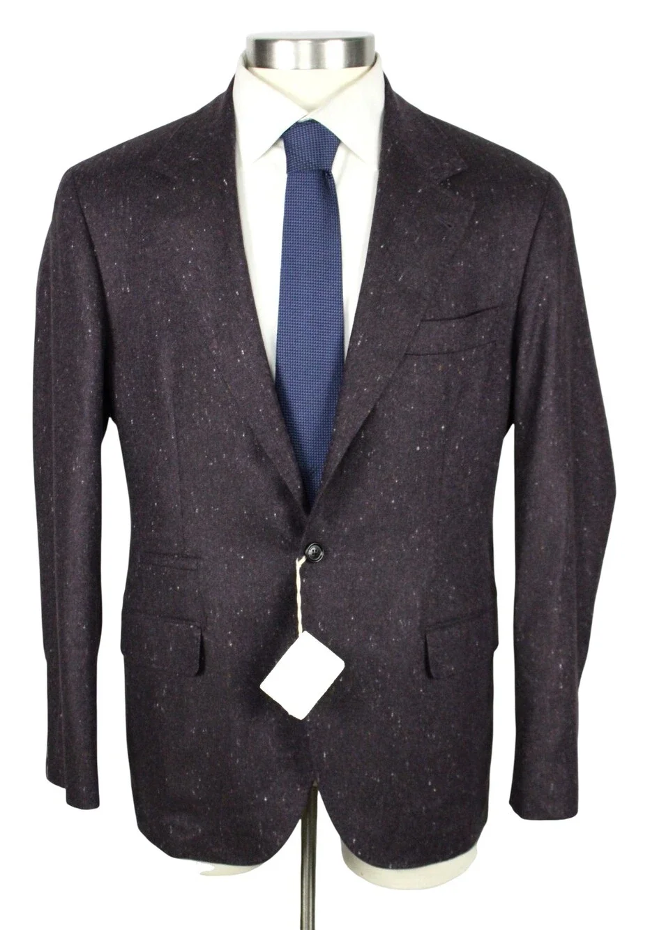 $6150 Brunello Cucinelli Blazer 38 R (48 EU) Purple Fleck Wool Cashmere Italy